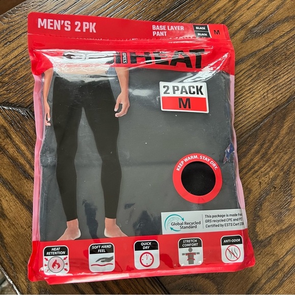 32 DEGREES Men's 2-Pack Performance Lightweight Thermal Base Layer Legging Pant - Picture 9 of 9